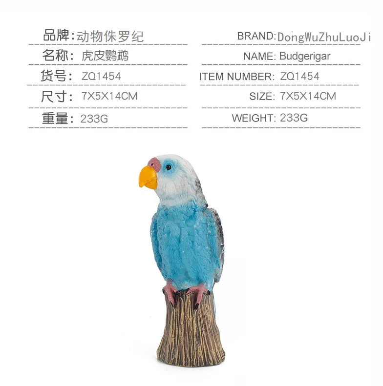 Simulation Bird Models Budgerigar Cockatoo Macaw Parrot Simulated Birds Action Figures PVC Figurine Toys For Kids Education Gift bumblebee transformer toy