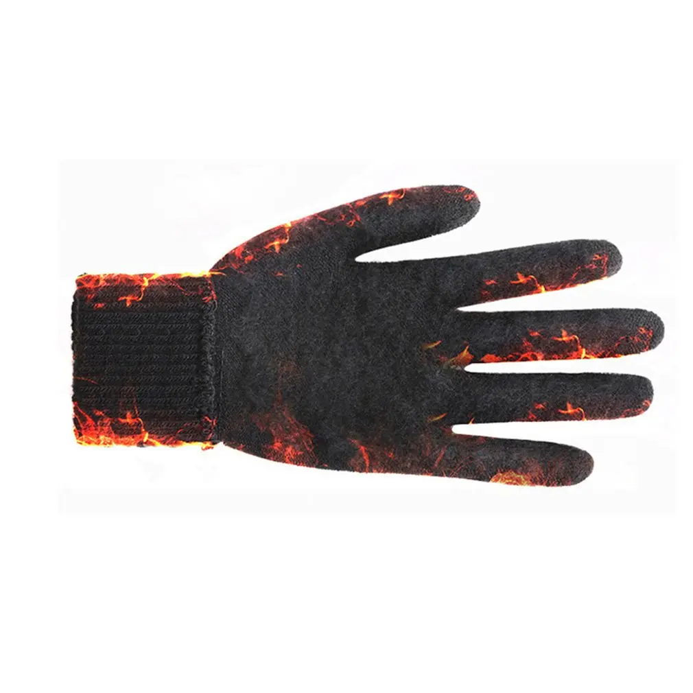 Женские Мужские Зимние перчатки с сенсорным экраном, теплые перчатки, одноцветные хлопковые теплые перчатки для смартфонов, перчатки для вождения