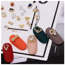 Маникюр металлические украшения из сплава 113 год Лебедь счастливый Золотой жаба настоящая Золотая наклейка для ногтей большой горный хрусталь лук