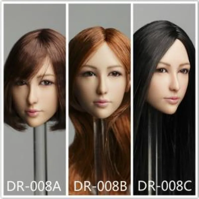 

1/6 Scale Male PVC Doll Head Carved Sculpt Head Model for 12'' Man Figure Body Toy action figure Model Accessories