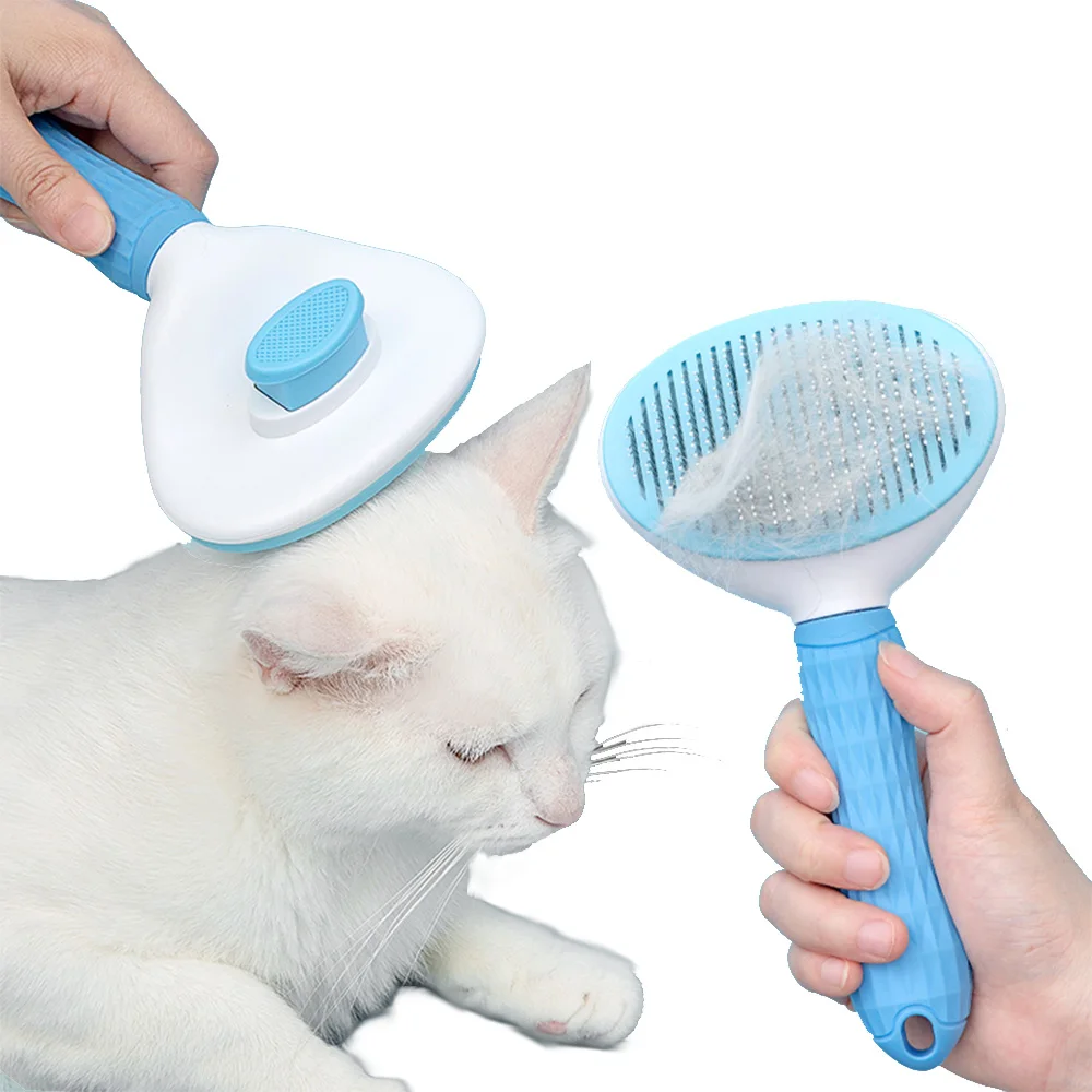 Pet гребешок для ухода за шерстью собак удаление кошек из нержавеющей стали щетка для шерсти для волос щетка для причесывания инструмент для плетения домашних животных собак кошек