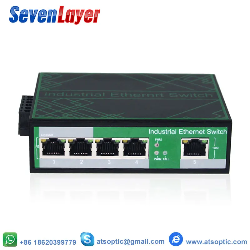 Промышленные 5 Порты Ethernet сетевой коммутатор 10/100 м сигнала укрепление din-рейку Тип