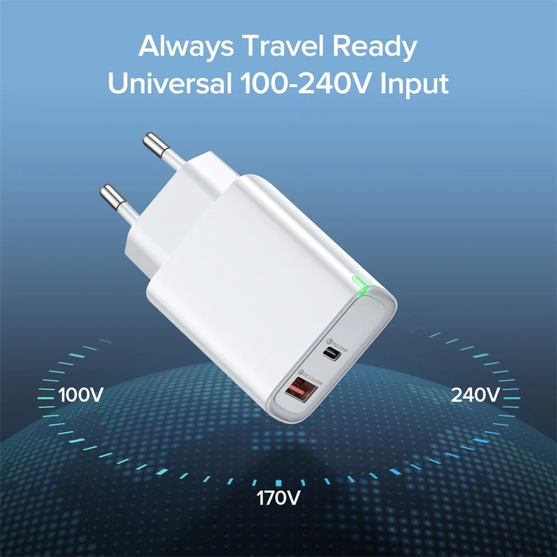 INIU PD 20W USB A Type C Charger Quick Charging