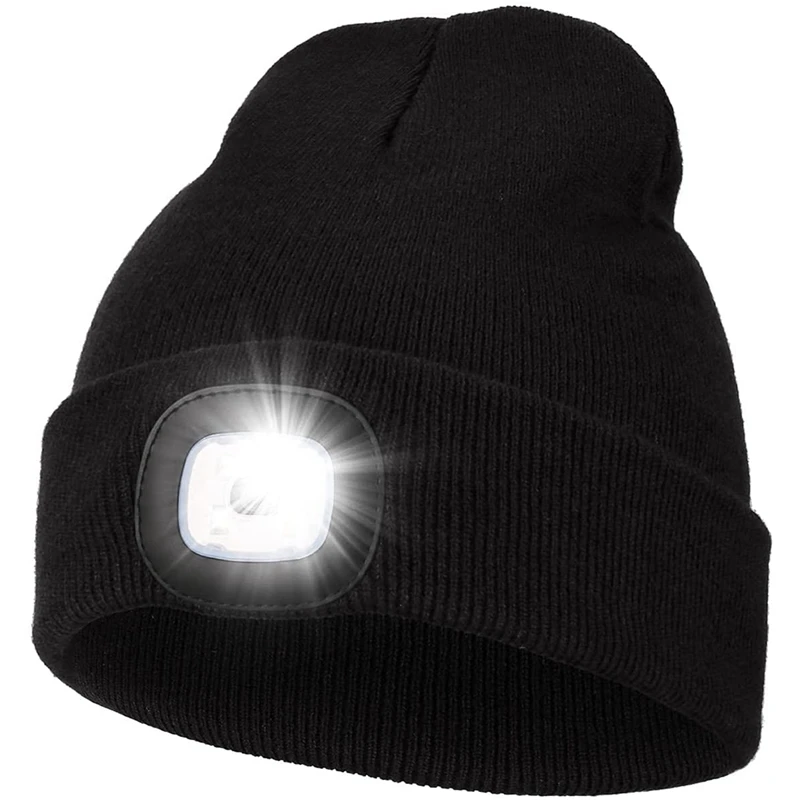 Unisex Hat with Light,USB Rechargeable 