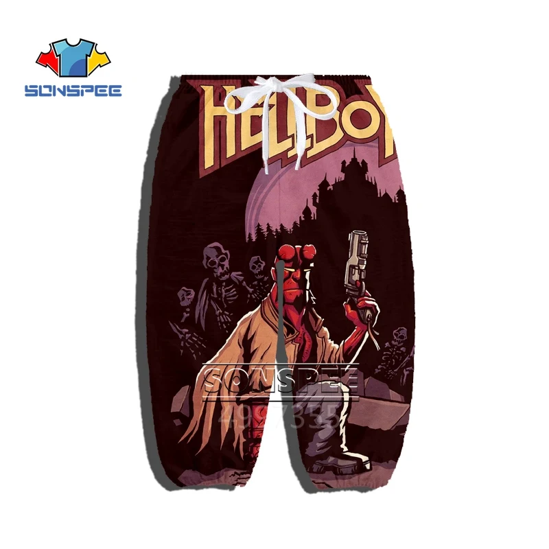 Футболка SONSPEE Son of Satan Hellboy в стиле Харадзюку; толстовка с капюшоном и 3D-принтом для мальчиков и девочек-подростков; детская одежда в стиле хип-хоп; X292 - Цвет: 6