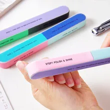 Creative Printing Nail File Sanding Sand Six-sided Polishing File Nail Tool Six-sided Polishing File Nails Tool Dropshipping