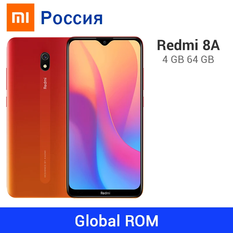 Xiaomi Redmi 8A смартфон с восьмиядерным процессором Snapdargon 439, ОЗУ 4 Гб, ПЗУ 64 ГБ, 5000 мАч, 12 МП|Смартфоны и мобильные телефоны| | АлиЭкспресс