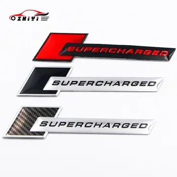 

3D car metal sticker suitable for Audi carbon fiber modified car stickers A4L A5 A6L S4 S5 mechanical turbocharged car tail