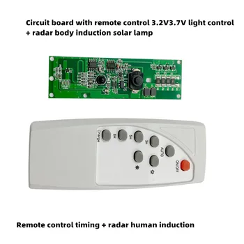 

Solar lamp controller 3.7V 3.2V Solar Garden Lamp Controller Microwave Radar Induction Solar Controller Human Induction