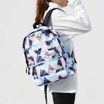

Casual Female School Backpacks Landscape Printing Backpack Fit 14 inch Laptop Large Capacity Waterproof Nylon Student Daypack