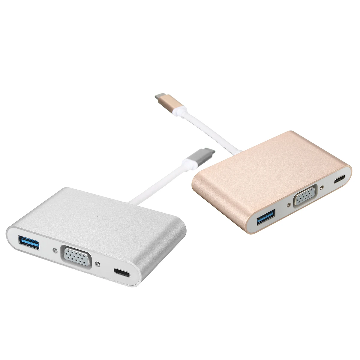 3 в 1 USB 3,1 type C-VGA монитор USB 3,0 type-C зарядное устройство адаптер для IOS планшет смартфон тип C устройства передачи данных