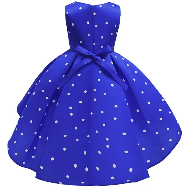 Baby Girls Christmas Flower Striped Dress girls dress princess costume kids clothes for Girls Wedding Party Toddler Kids Brithday Dot Dress