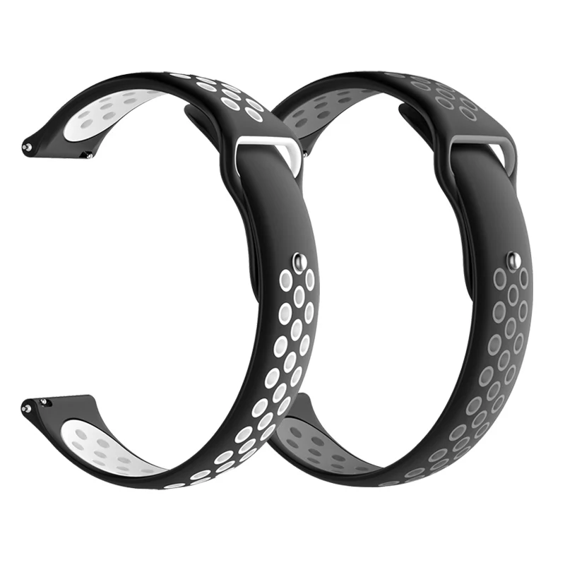 2 шт./упак. силиконовый ремешок для часов для Huami Amazfit Stratos 2 Pace браслет для Amazfit GTR 42 мм 47 мм ремешок Gts ремешок для часов - Цвет: 13