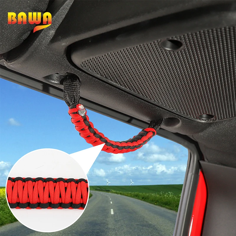 BAWA подлокотник для Jeep Wrangler JK 2 шт. автомобильный шнур на крышу ручки с отверстием для Jeep Wrangler JK 2007- аксессуары