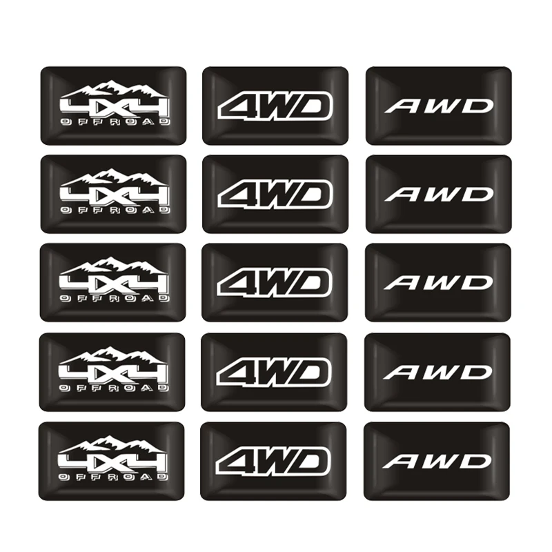 Автомобильный Стайлинг эпоксидная наклейка AWD 4WD 4X4 эмблема значок Украшение Наклейка для Toyota, Subaru Forester XV Mitsubishi Asx Road SUV