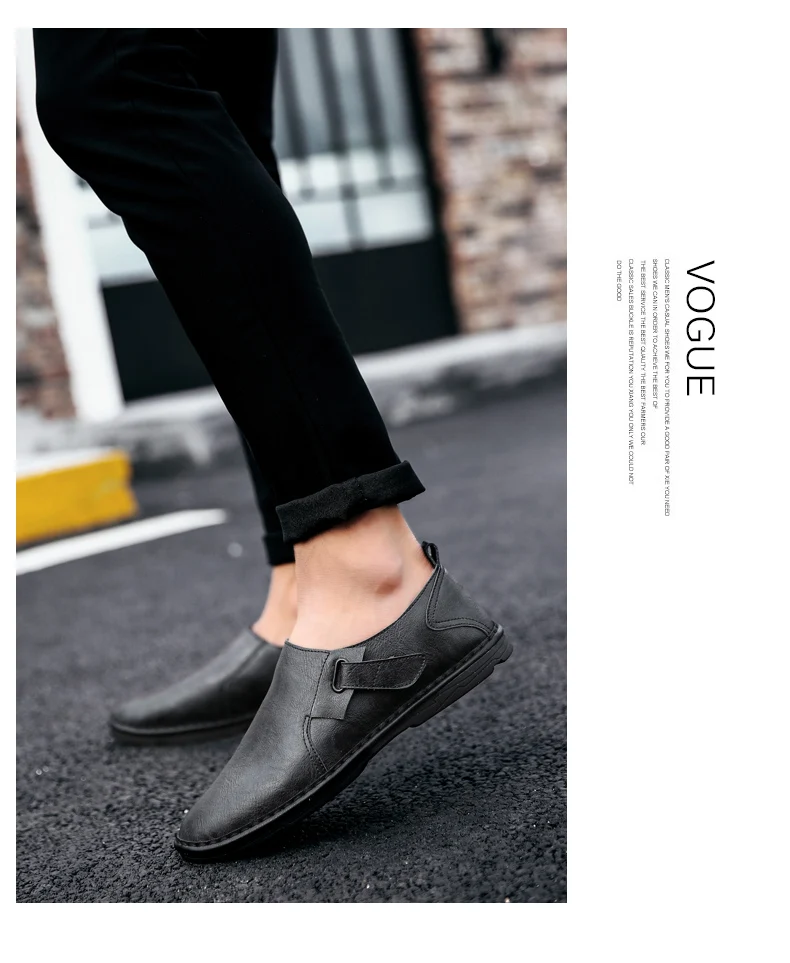 ZSAUAN/Большие размеры 38-47; модные мужские лоферы в британском стиле из искусственной кожи с круглым носком; удобная мужская обувь без шнуровки на плоской подошве для вождения