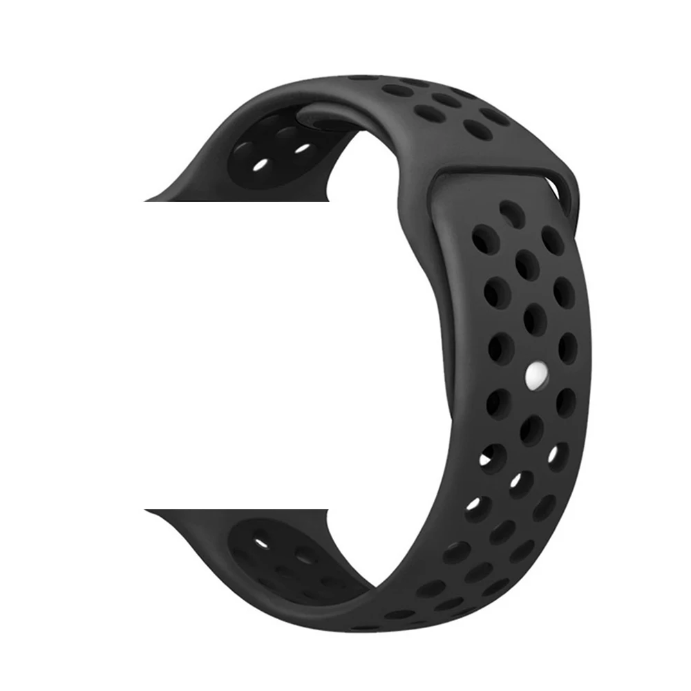 A7 Black Black Дополнительный ремень sport loop ремешок для iwo 8 11 5 6 7 сменный ремешок 42 мм 44 мм для iwo8 iwo11(не включает часы - Цвет: A7 Black Black