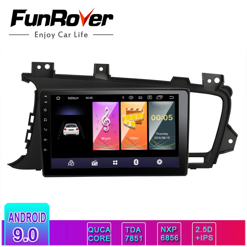 

Funrover 2.5D+IPS Android 9.0 Car DVD Player for Kia K5/Kia Optima 2011-2015 car gps radio GPS Navigation Multimedia Stereo dsp