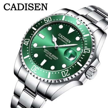

CADISEN Design Automatic Men's Watch Military Sports Waterproof Clock Top Luxury Brand Stainless Steel Mechanical Men Wristwatch