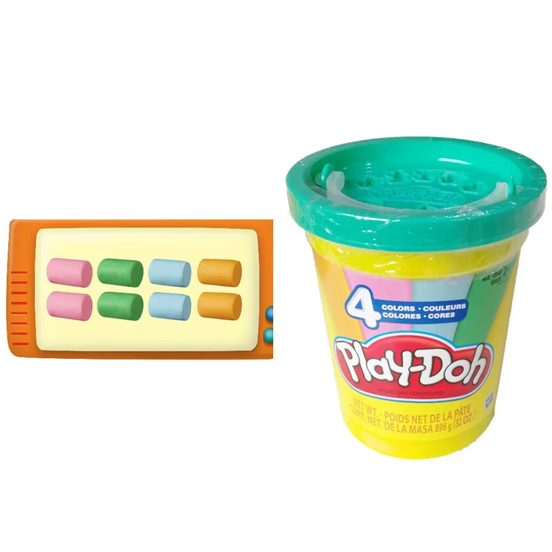 Hasbro Play Doh Play-Doh цветная глина креативный бочонок детский набор пластилиновых игрушек E5045