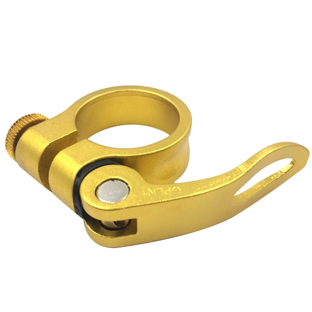 Gold 31.8mm Велосипед нескользящий ремонт легкое сиденье подседельный хомут быстрый выпуск легко установить запасная Замена Алюминиевый сплав многоразовые прочные - Цвет: Gold 31.8mm