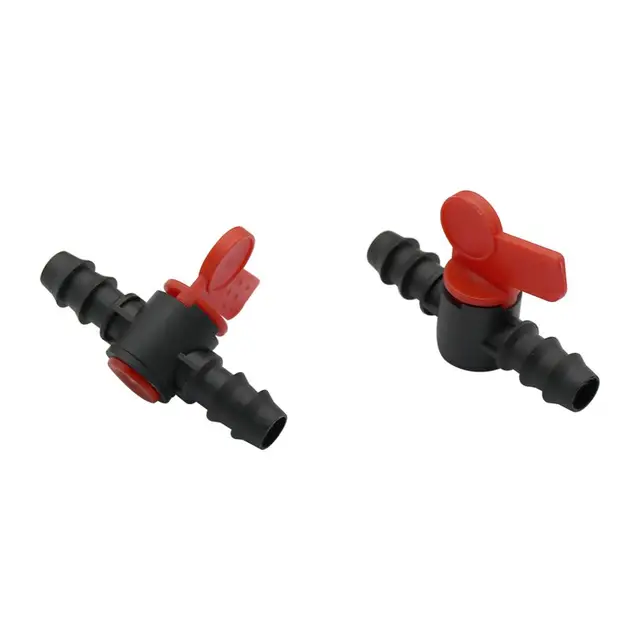 6pcs DN16mm pipe valve connector  Switch Barb Garden Irrigation System Flow Control Valve Quick Connector Fittings Closure Tool 4