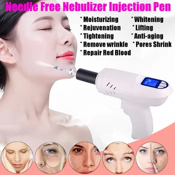 

Electric Needle Free Nebulizer Injection Pen Wrinkle Removal Anti-aging Face Cleaner Skin Massager Hyaluronic Acid Micro Machine
