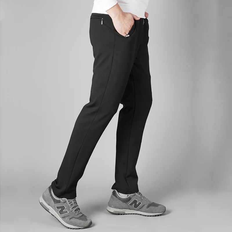 

Spring And Autumn New Middle-aged Athletic Pants Men's Loose Straight MEN'S Casual Pants Large Size Elastic Waist Trousers