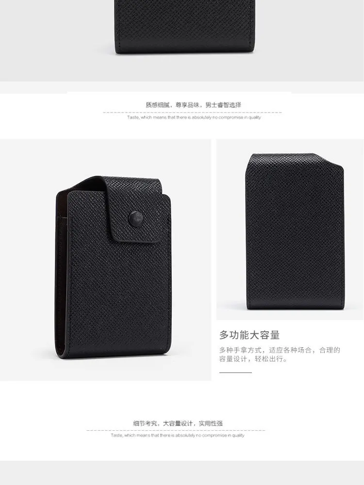 Pu Leather Business Men's Card Pack Credit Card Holder Women Pocket Unisex Card Case Bank Card Box Card Minimalist Wallet