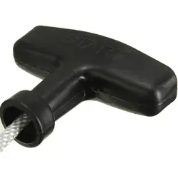 Универсальный Потяните черный стартер ручка с белой линией веревки полезный шнур двигатель Новый