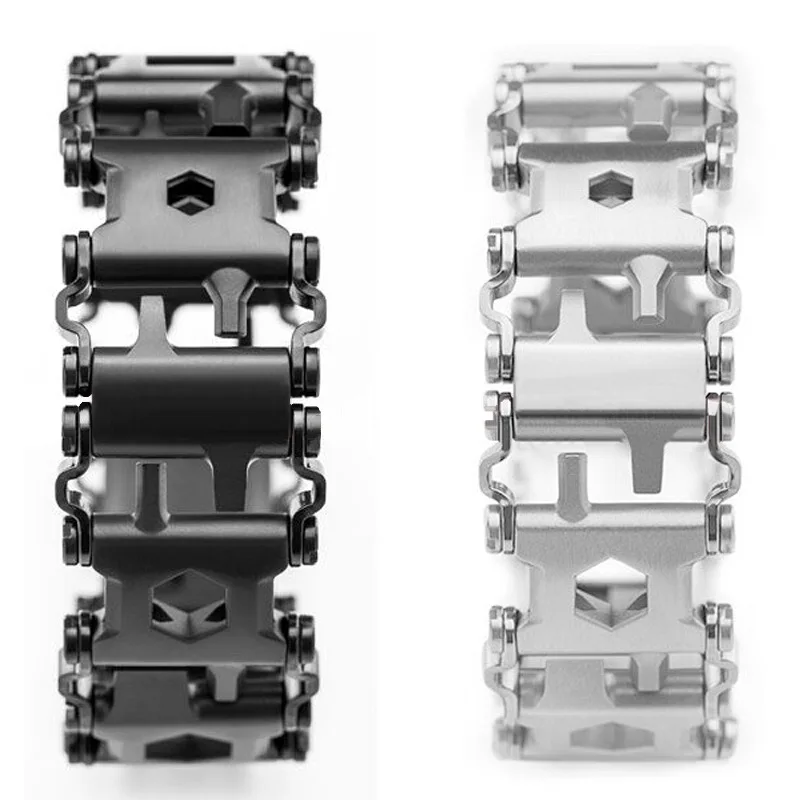 

Lady Wearable TREAD Features 29 Tools Watch Link Buckle Multifunction Tool Screwdriver Hand Chain Field Survival Bracelet
