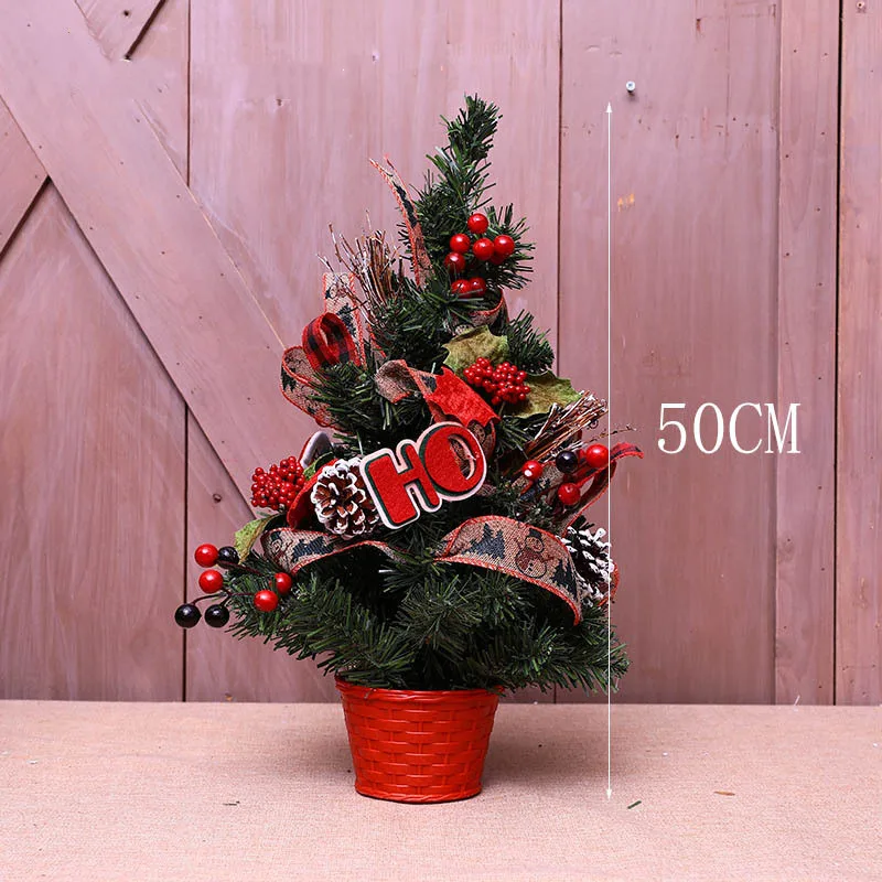 Mini Christmas tree PVC simulation 30cm40cm50cm Christmas tree indoor home decoration 2020 New Year festival party supplies