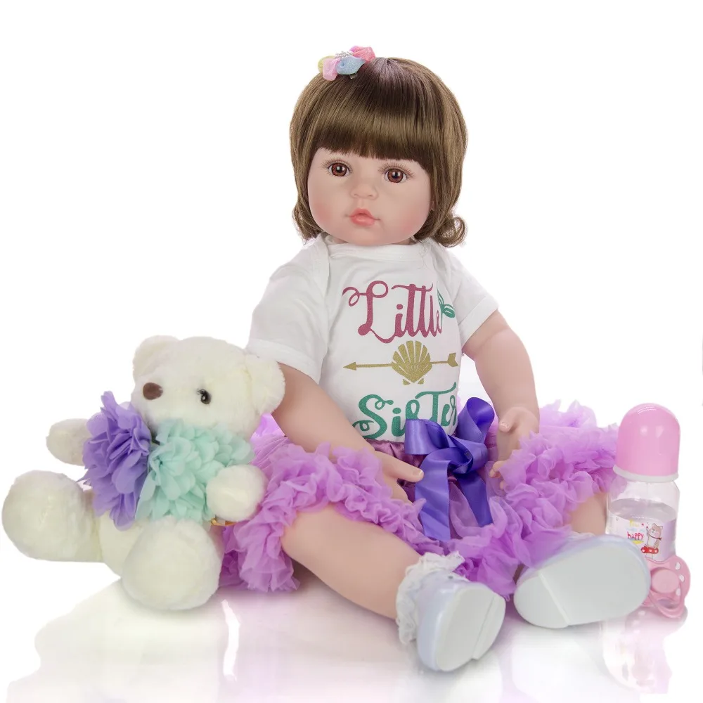KEIUMI, 24 дюйма, Bebe Reborn, кукла для маленьких девочек, 60 см, мягкая виниловая силиконовая ткань, кукла принцессы, Реалистичная, детская игрушка Playmate