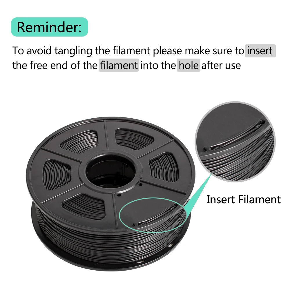 SUNLU ABS 3D нити для печати расходные материалы 1,75 мм/3,0 мм для 3d принтера DIY игрушки для детей