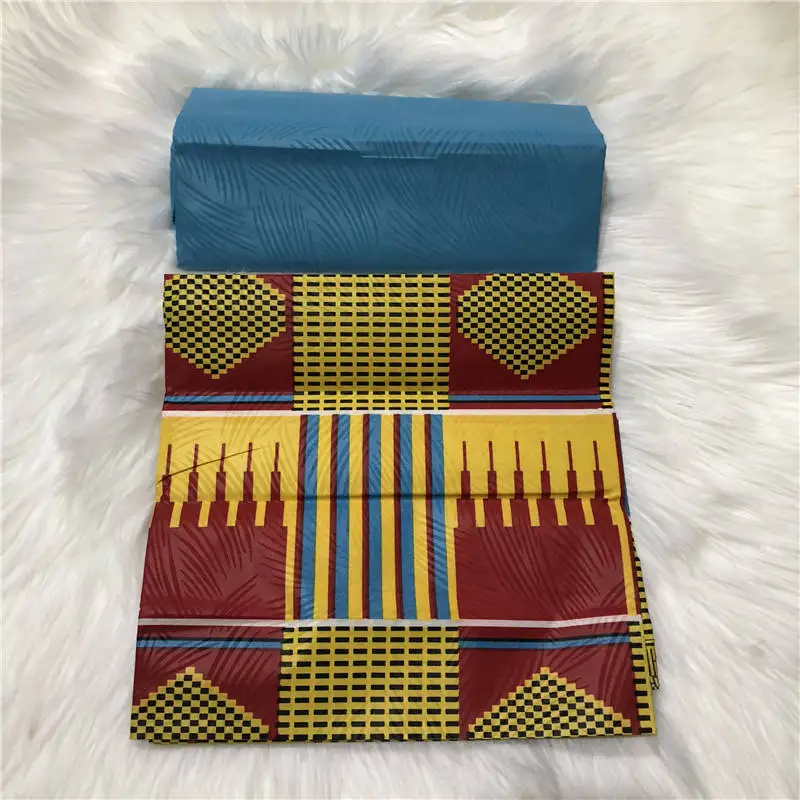 Нигерийский полиэстер воск Анкара Kente Ткань Chitenge Гана воск Африканский Kitenge принты ткань для ткани в 2+ 2 ярдов AW30