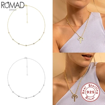 

Romad Minimalist 925 Sterling Silver Choker Necklaces Baroque Pearl Necklaces For Women Fine Jewelry Collares Collier W3