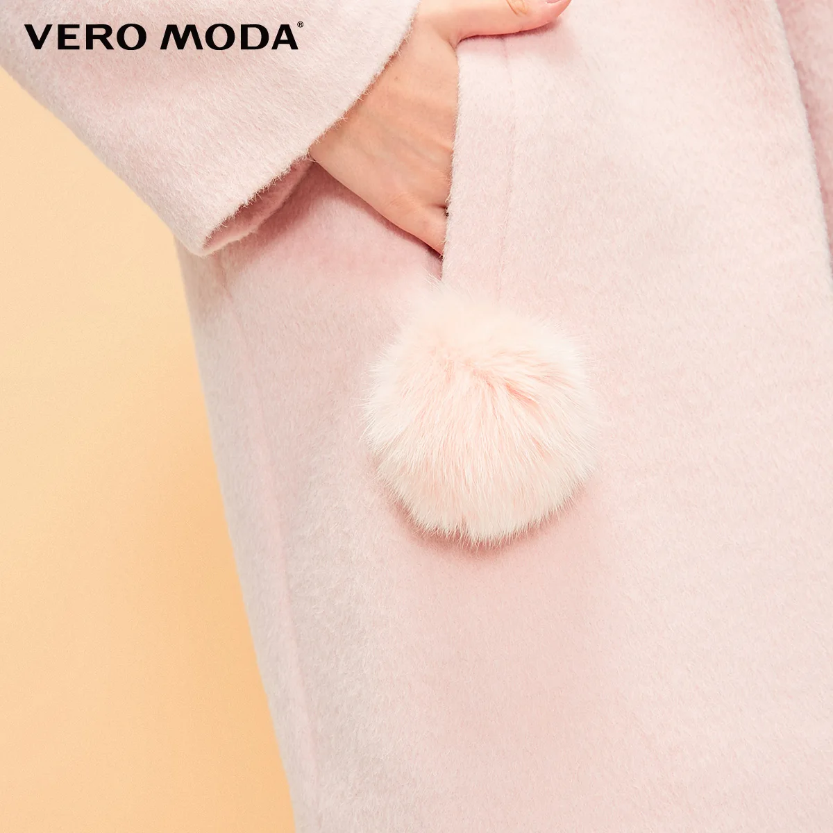 Vero Moda женское осеннее шерстяное прямое шерстяное пальто из альпаки | 318327545