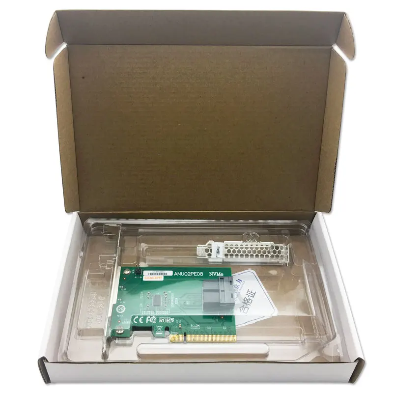 Ceacent NVMe контроллер SSD Райзер 12Gbs ANU02PE08 SFF8643 разъем с двумя портами PCIe X8 sff8643 к