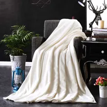 Утолщенное однотонное домашнее Фланелевое воздушное одеяло теплое покрывало одеяло s для одного двойного дивана кровати путешествия утолщенное холодное одеяло