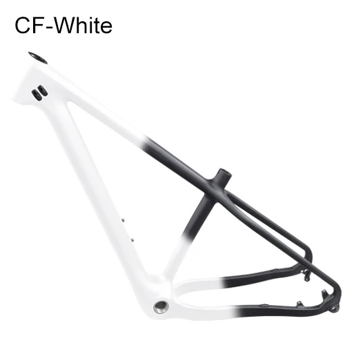 Карбоновая рама для велосипеда 26er, карбоновая рама для велосипеда mtb Fatbike 26 × 4,8, карбоновая рама для горного и снежного велосипеда, рама для шоссейного велосипеда - Цвет: Front White Gradient