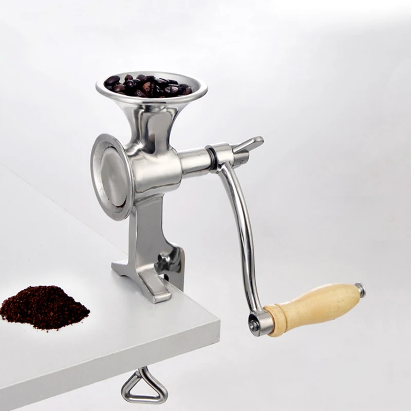 US $33.55 Full Stainless Steel Classical Kitchen Tool Manual Poppy Mill Grain Seeds Mill Hand Operated Nut Grinder And Spice Grinder