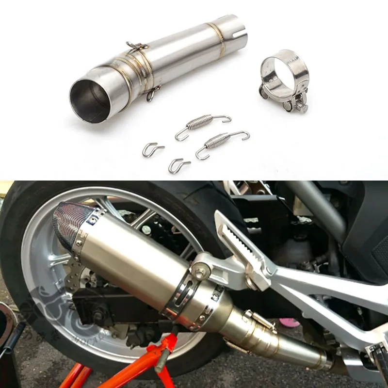 Средняя выхлопная труба мотоцикла для HONDA NC700 NC750 NC750X 2012- Соединительная труба без выхлопной трубы