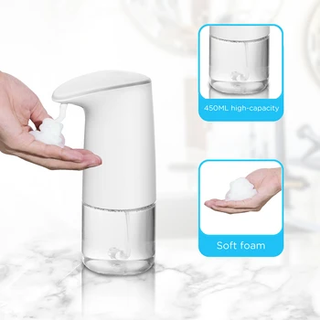 

450ML Automatic Infrared Induction Hand Washing Tool Foam Soap Dispenser