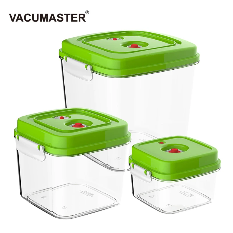

Vacuum Container Large Capacity Food Saver Storage Square Plastic Containers With Pump Vacuum Container 0.5L/1.4L/3.0L