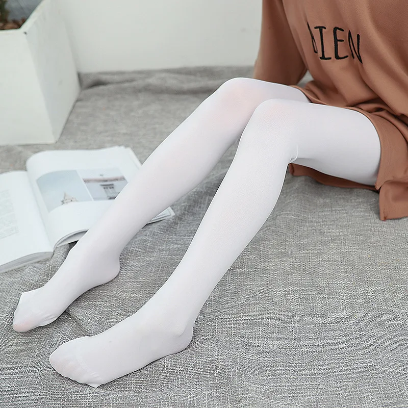Thin Type for Spring And Autumn 90D Panty-hose for Kids GIRL'S Leggings Socks Anti-pilling Velvet Ultra-stretch Big Kid Dance Pa