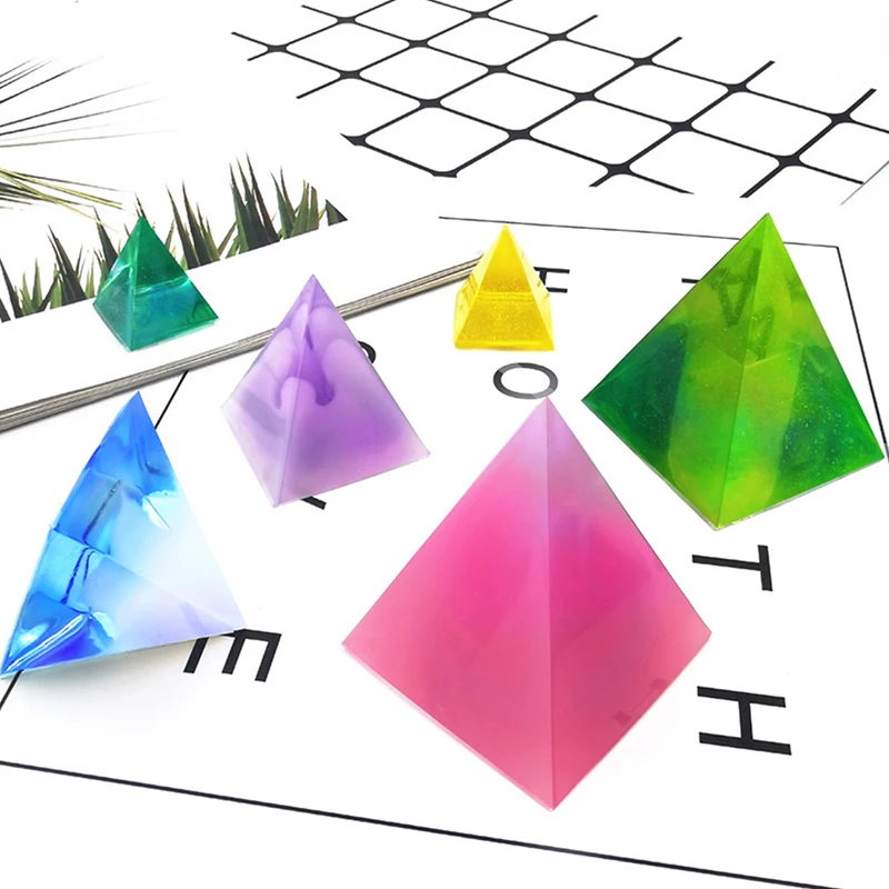 Moule Silicone Pyramide Pour Résine Époxy – Moule Précis, Flexible, Réutilisable, Idéal Bijoux, Déco, Art DIY, Démoulage Facile