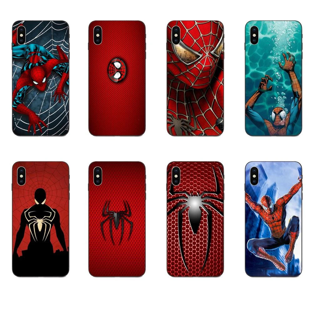 Comics Super Hero Spider Man Design Tpu Soft Rubber Phone Case For Apple iPhone  X XS Max XR 4 4S 5 5S SE 6 6S 7 8 Plus|Ốp Bọc Một Phần| - AliExpress
