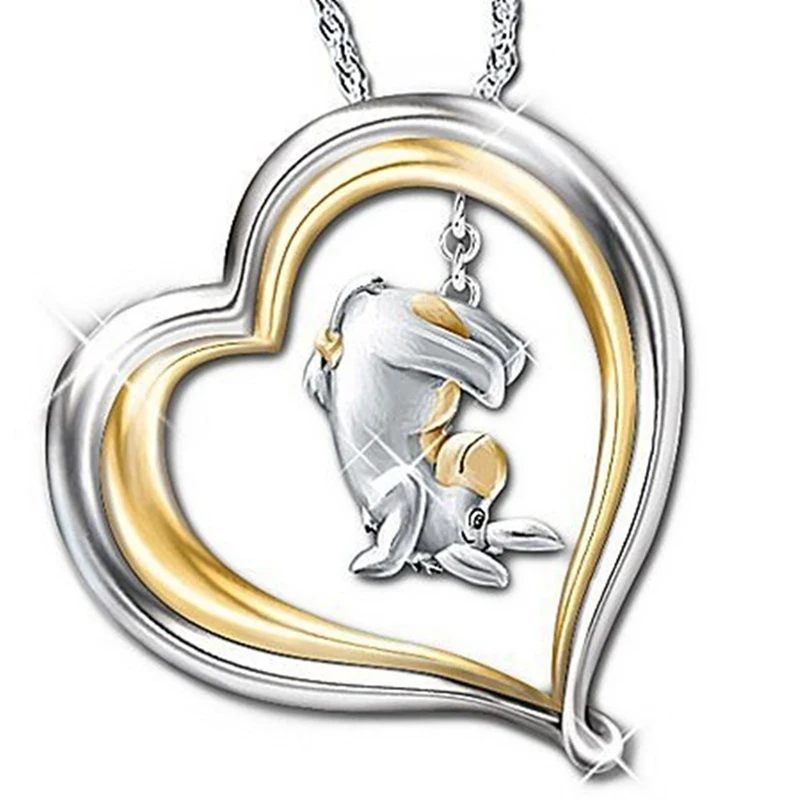 

Lovely Gold Metal Alloy Cartoon Model Small Donkey Pendants Creative Trendy Cute Necklace For Women Girl Jewelry Party Gift