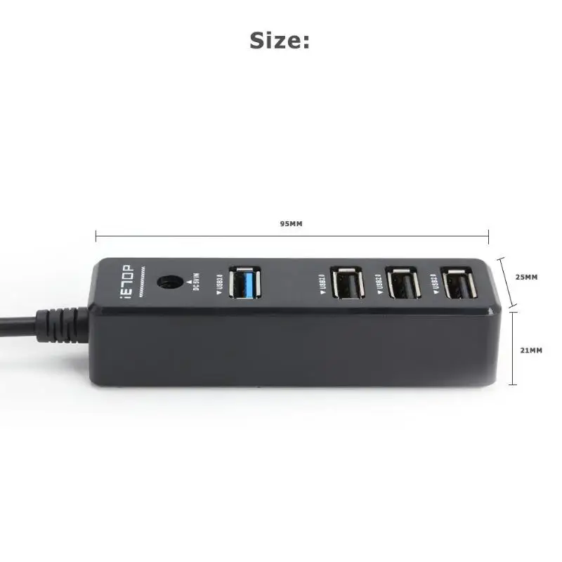 4 порта USB 3,0 концентратор USB3.0 к USB3.0 USB2.0 адаптер Поддержка 2 ТБ HDD жесткий диск Максимальная скорость передачи данных до 5 Гбит/с