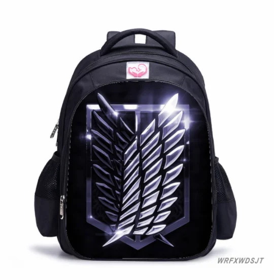 Attack on Titan kids Backpack Anime School Bag Lovely Cute Toddler Children Boys Girls 16inch Primary Mochilas | Багаж и сумки